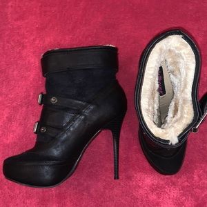 COPY - Dollhouse combat bootie heels, women’s 7
